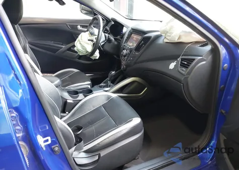 2013 Hyundai Veloster Turbo W/Black z USA, uszkodzony, nr VIN KMHTC6AE2DU106462